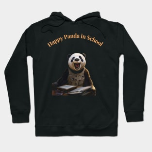 Panda inspired fashion. Happy Panda in School Hoodie
